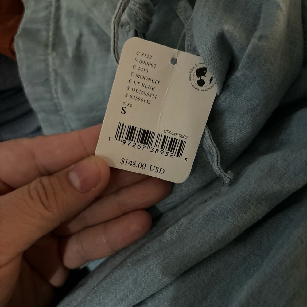 NWT We The Free x REVOLVE Easy Does It Jumpsuit Eternally Blue Women's Small - Picture 8 of 8